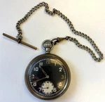 British Military Issue Gstp Pocket Watch With Chain. Fixed Price $134.02.