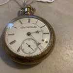 Elgin Size Pocket Watch 1892 Gold Filled Case B.w. Raymond Runs. Fixed Price $575.60.