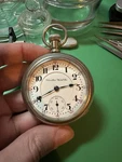 Scarce Hamilton 940 Special 18S Pocket Watch With Two-tone Damaskeen -serviced-. Fixed Price $1300.00.
