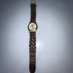 Vintage Antique 1980S Benrus Watch Braided Leather Band New Battery. Fixed Price $14.95.