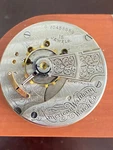 Vintage 18 Size Waltham Pocket Watch Movement, Gr. 820, Keeping Time, Year 1901. Fixed Price $125.00.