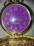 Joy & Iman Pocket Watch Quartz Clip Gold Tone Filigree Case New Battery. Fixed Price $15.95.
