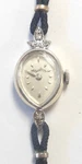 Lucien Piccard Solid 14K White Gold Diamond Case Ladies Wrist Watch. Fixed Price $399.00.