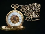 Stauer Gentlemen's Gold Tone Manual Pocket Watch. Fixed Price $99.00.