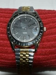 Men's Quartz Watch With Singapore Movt, Base Metal Bezel, Speidel Band. Fixed Price $16.00.