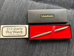 Unidial Lcd Quartz Watch Ball Point Pen Silver Tone With Case And Instructions. Fixed Price $20.00.