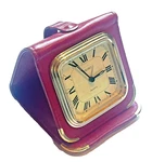 Seiko Red Folding Leather Travel Alarm Clock QQ534K Needs Battery Vintage Works. Fixed Price $34.95.