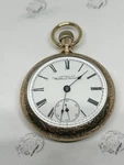 Waltham Grade 1 Beautiful Patina, Runs Well; Fahys America Case Engraved Bezel. Fixed Price $200.00.