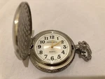 Affinity Silver & Gold Tone Pocket Watch W/ Wildlife Design. Fixed Price $58.50.