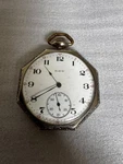 Art Deco 1917 Elgin Grade 345 Model Pocket Watch Jewels Wgf Octagon Case. Fixed Price $135.00.