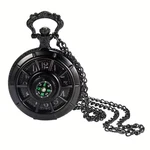 Compass Vintage Quartz Pocket Watch With Chain Pendent Gothic. Fixed Price $18.00.