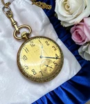 Antique Elgin Art Deco Gold Filled Mechanical Open Face Pocket Watch Running. Fixed Price $119.99.