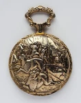 Arnex Hunters Pocket Watch Case Only Gold Tone Swiss Made Vintage Parts Repair. Fixed Price $31.45.