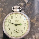 Vintage Endura Tuffy Pocket Watch Made Gt. Britain Luminous Dial Semi Working. Fixed Price $45.99.