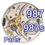 Watch Hamilton Caliber 987, 987S Parts (see List). Fixed Price $40.00.