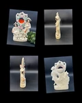 Antique Staffordshire Porcelain Shepherd Pocket Watch Holder 12" Height. Fixed Price $250.00.