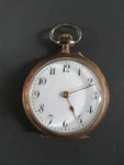 Antique Pocket Watch Silver 0.800 #371943 1.25" Diameter, Moon/crown Symbol D+o. Fixed Price $45.00.