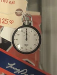 Vintage Heuer Swiss Made 53MM 7 Jewel Stopwatch - Working. Fixed Price $300.00.