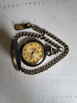 Benrus Eagle Pocket Watch Men Gold Tone Black 45MM Date New. Fixed Price $24.99.
