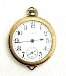 1917 Elgin 15J Grade 420 Pocket Watch Model 3. Fixed Price $98.00.