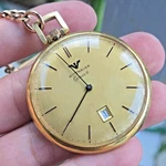Vintage Wittnauer Geneve Pocket Watch C11K/1 17JEWELS Date Swiss 1970S. Fixed Price $215.00.