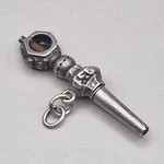 Antique French Silver Pocket Watch Key Pendant. Fixed Price $166.85.