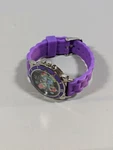 Collezio Silver Tone Purple Bezel Rainbow Color Butterfly Rubber Band Watch 8. Fixed Price $15.99.