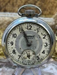 Vintage Silver Tone Ingersoll Buck Man Wind Pocket Watch. Runs, Needs Tlc. Fixed Price $16.95.