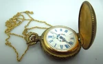 S915 Rare Elgin Gold Filled Women's Pocket Watch Necklace. Fixed Price $230.00.