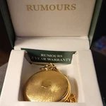 Vtg Rumours Yellow Gold Full Hunter Quartz Pocket Watch With Chain. Fixed Price $57.39.