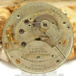 Antique Pocket Watch Movement Hampden Special Adjusted 18S Of Railroad Grade. Fixed Price $69.00.