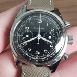 1960S Excelsior Park Chronograph Watch For Pilots 37MM Vintage Ep 4-68 Gilt Dial. Fixed Price $4375.00.