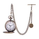 Antique Design Quartz Pocket Watch With Albert Chain And Gift Pouch. Fixed Price $22.82.