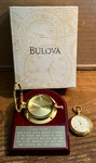 Bulova Porthole Pocket Watch W/ Stand. Fixed Price $90.00.