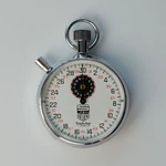 Heuer Trackstar 1/10TH Seconds Stopwatch 7J 603.302 Double Signed. Fixed Price $475.00.