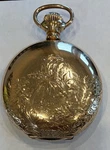 1892 Columbus Railway King Full Hunter Pocket Watch Two Tone Movement. Fixed Price $1025.00.
