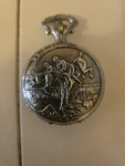 Vintage Geneva Pocket Watch Horse Racing Hunter Case Quartz Working. Fixed Price $17.49.