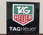 Black Heuer Watch Racing Official Time Keeper Premium Quality Garage Sign. Fixed Price $24.00.
