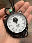 Vintage Heuer Clubmaster Stopwatch Swiss Made Black Plastic. Fixed Price $334.78.