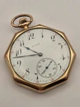 1917 Elgin Grade 311 12S 7J Gold Filled Octagonal Pocket Watch - Runs. Fixed Price $199.99.
