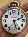 1949 Gold Fill Hamilton Railway Special Pocket Watch 992B 16S 21J Runs Railroad. Fixed Price $399.20.