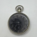 WW2 Period British Military 17 Jewels Swiss Made Dennison Case Pocket Watch Runs. Fixed Price $142.98.