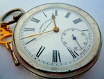 Antique 1909 Edwardian By Legendry Buren (hamilton) Silver Pocket Watch,key Incl. Fixed Price $204.45.