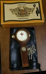 Rare New Harley Davidson Motorcycle Pocket Watch Leather Fob Pouch Vtg Biker Nos. Fixed Price $275.00.