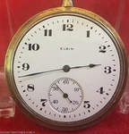 Circa 1922 Elgin Sze 12S Pocket Watch 14KT Gold Filled Open Face Case Running. Fixed Price $235.00.