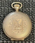 1908 Elgin Pocket Watch 320 Deer Engraved Hunter Dueber Case 0S 7J Repair. Fixed Price $250.00.