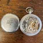 Wwii British Military Gstp P86056 Helvetia Pocket Watch Broad Arrow 32A Movement. Fixed Price $69.58.