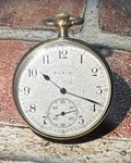 Elgin 1918, 12S, 17J, Grade 345 Model Pocket Watch Works. Fixed Price $195.00.