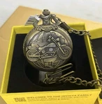 Invicta Mens Pocket Watch Road Warrior (model # 49002)-(MOTORCYCLE)-(BRONZE)-NEW. Fixed Price $28.00.