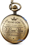 Engraved Pocket Watch To Son Love You Gifts From Mom Dad Birthday Christmas. Fixed Price $21.56.